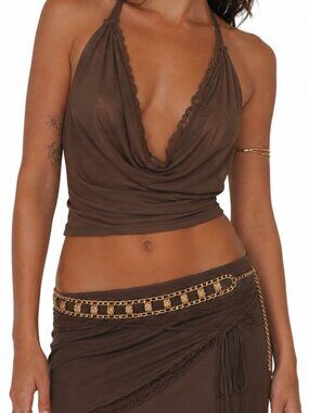 Vintage gold chain waist belt with rhinestone detailing✨